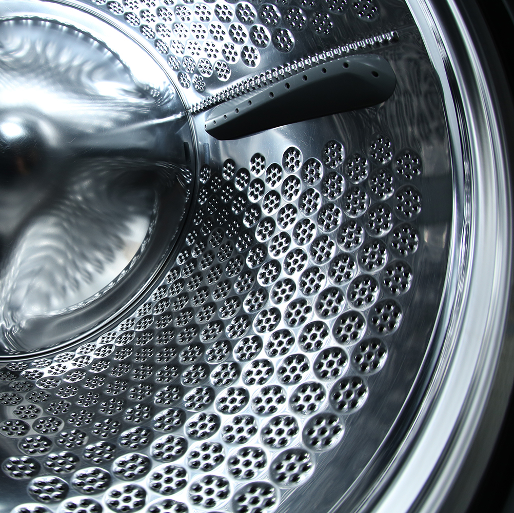 Close Up of an empty washing machine