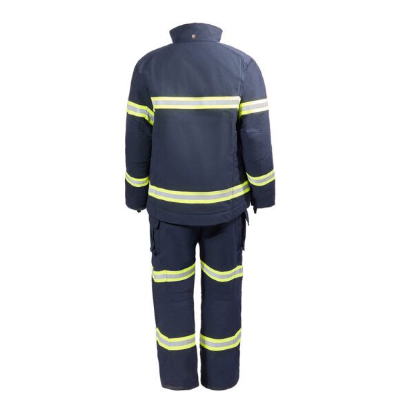 670 Firefighter Jacket and Trousers - Image Navy Back